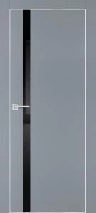 Межкомнатная дверь PX-8  AL кромка с 4-х ст. Серый матовый