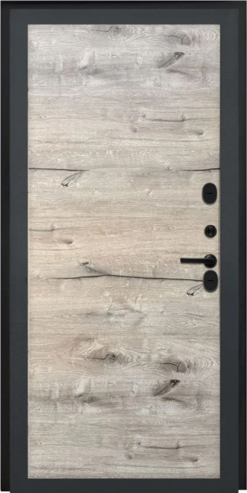 Входная дверь ДвериПРО Модель L-48 Без фрезеровки Дуб пацифик горизонт DPRO201305 внутренняя сторона