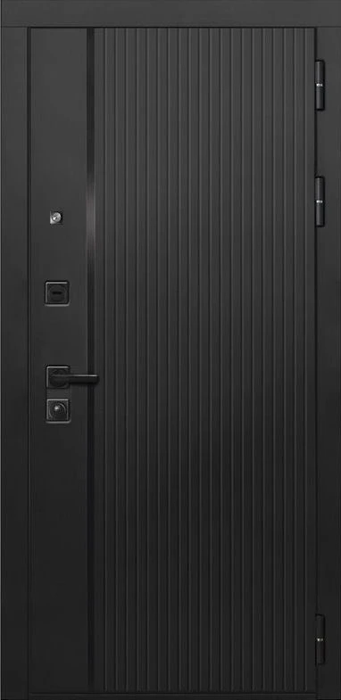 Входная дверь ДвериПРО L-45 ФЛ-256 (10мм, бетон пепельный) DPRO197934 внешняя сторона