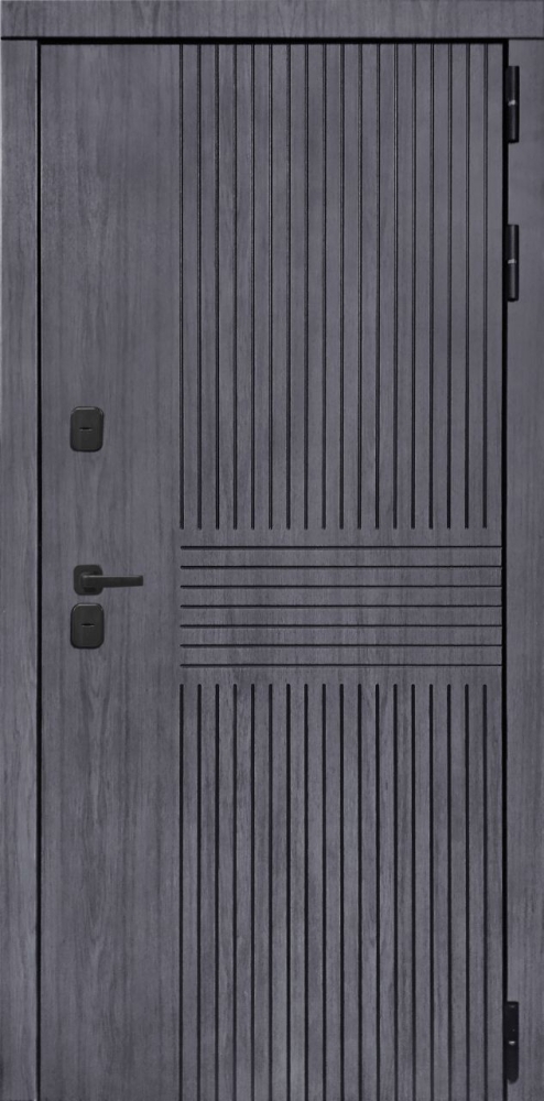 Входная дверь ДвериПРО Берген ФЛЗ-649 капучино (зеркало) DPRO196804 внешняя сторона